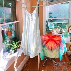 white dainty picollina peplum flowy dress 🔮